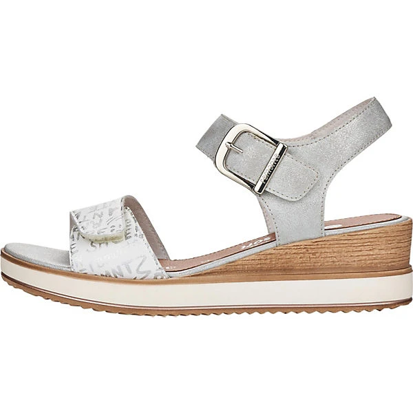 Remonte D6455-90 Keilsandaletten - Silber/weiß 5 Remonte D6455-90 Keilsandaletten - Silber/weiß – Bild 3
