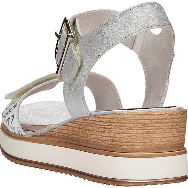 Remonte D6455-90 Keilsandaletten - Silber/weiß 8 Remonte D6455-90 Keilsandaletten - Silber/weiß – Bild 6
