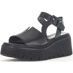 Gabor Plateau-Sandaletten - Schwarz