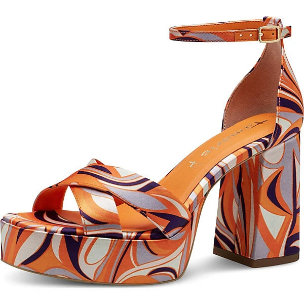 Tamaris Plateau-Sandaletten - Orange-kombi 3 Tamaris Plateau-Sandaletten - Orange-kombi