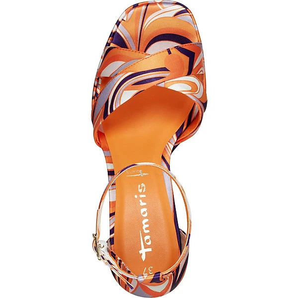 Tamaris Plateau-Sandaletten - Orange-kombi 6 Tamaris Plateau-Sandaletten - Orange-kombi – Bild 4