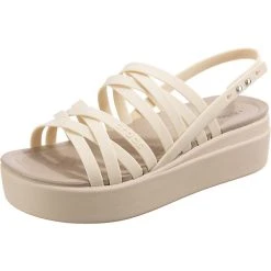 Crocs Brooklyn Strappy Lowwdg Plateau-Sandaletten