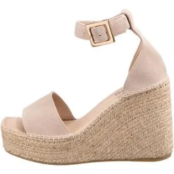 Espadrij Dijon Velour Plateau-Sandaletten - Beige -CELENA-Shop 28543297 03