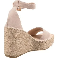 Espadrij Dijon Velour Plateau-Sandaletten - Beige -CELENA-Shop 28543297 05