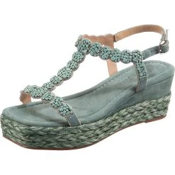 Alma En Pena Plateau-Sandaletten - Grün/blau
