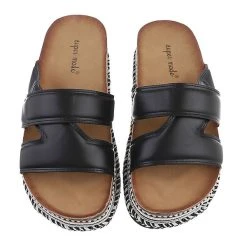 Ital-Design Plateausandaletten , Flach, Offene Ferse -CELENA-Shop 29121820 04