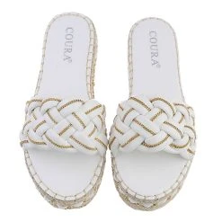 Ital-Design Plateausandaletten , Flach, Geflochten, Kette, Offene Ferse 9 Ital-Design Plateausandaletten , Flach, Geflochten, Kette, Offene Ferse -CELENA-Shop 29123097 04