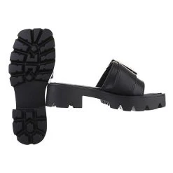 Ital-Design Plateausandaletten , Blockabsatz, Strass, Offene Ferse 6 Ital-Design Plateausandaletten , Blockabsatz, Strass, Offene Ferse -CELENA-Shop 29123108 02