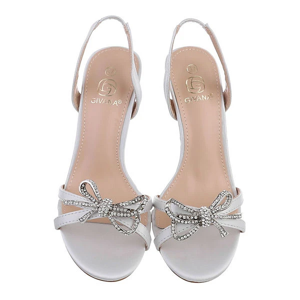 Ital-Design Sandalen & Sandaletten , Pfennig-/Stilettoabsatz, Strass 6 Ital-Design Sandalen & Sandaletten , Pfennig-/Stilettoabsatz, Strass – Bild 4