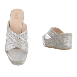 Ital-Design Plateausandaletten , Keilabsatz/Wedge, Offene Ferse -CELENA-Shop 29233690 03