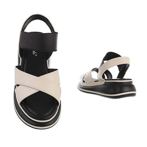 Ital-Design Plateausandaletten , Keilabsatz/Wedge, Riemen 5 Ital-Design Plateausandaletten , Keilabsatz/Wedge, Riemen – Bild 3