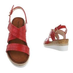 Ital-Design Keilsandaletten Schnalle, Keilabsatz/Wedge, Riemen -CELENA-Shop 29247182 03