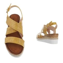 Ital-Design Keilsandaletten Schnalle, Keilabsatz/Wedge, Riemen -CELENA-Shop 29247183 03