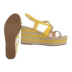 Ital-Design Plateausandaletten Schnalle, Keilabsatz/Wedge, Strass -CELENA-Shop 29249621 02