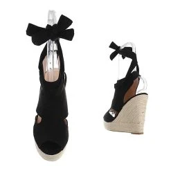 Ital-Design Plateausandaletten Knöchelriemen, Keilabsatz/Wedge, -CELENA-Shop 29251537 03