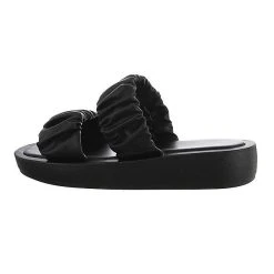 Ital-Design Plateausandaletten , Flach, Offene Ferse