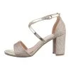 Ital-Design Sandalen & Sandaletten Schnalle, Blockabsatz, Metallisch, Riemen -CELENA-Shop 29345180 01