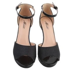 Ital-Design Sandalen & Sandaletten Schnalle, Blockabsatz, Metallisch, Riemen -CELENA-Shop 29347788 04