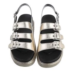 Ital-Design Plateausandaletten Knöchelriemen, Flach, Riemen -CELENA-Shop 29893393 03