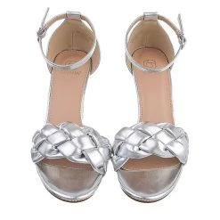 Ital-Design Sandalen & Sandaletten Knöchelriemen, Blockabsatz, Geflochten -CELENA-Shop 29893416 04