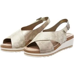 Remonte R6051 Klassische Sandaletten - Gold -CELENA-Shop 7563517 05