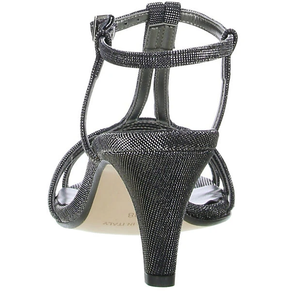 Vista Damen Glitzer Sandaletten Schwarz/silber - Schwarz 4 Vista Damen Glitzer Sandaletten Schwarz/silber - Schwarz – Bild 2