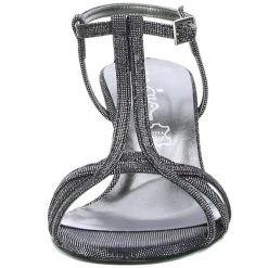 Vista Damen Glitzer Sandaletten Schwarz/silber - Schwarz 13 Vista Damen Glitzer Sandaletten Schwarz/silber - Schwarz -CELENA-Shop 8902166 04